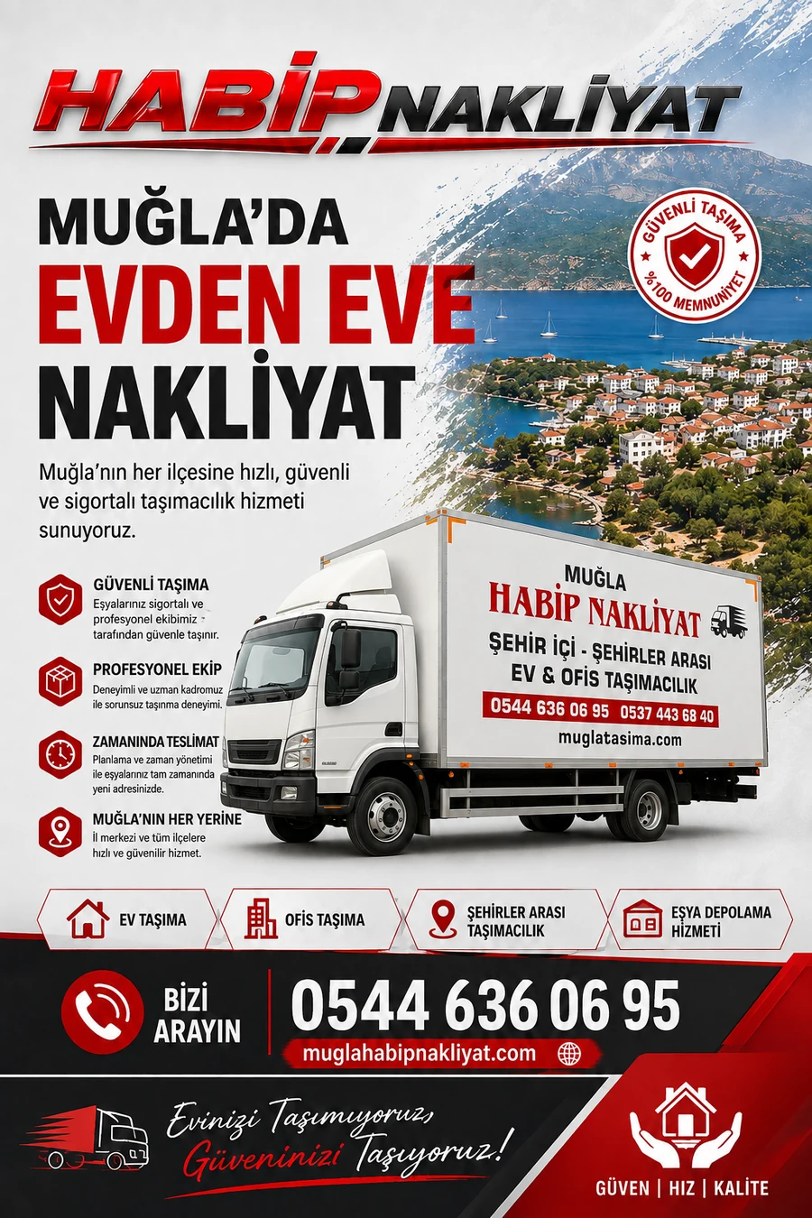 Muğla evden eve nakliyat hizmeti - Habip Nakliyat
